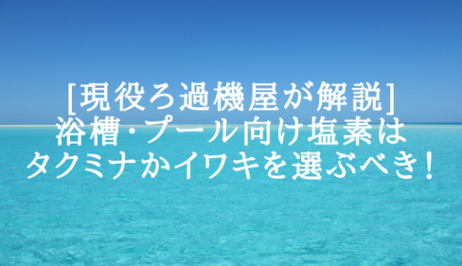 【この2択でOK】浴槽・プール向け塩素注入ポンプは「品質のタクミナ」か「コスパのイワキ」がおすすめ！【現役ろ過機屋が解説】