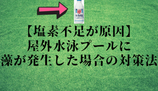 【もう繰り返さない】屋外水泳プールに藻が発生した場合の具体的な対策法をわかりやすく解説